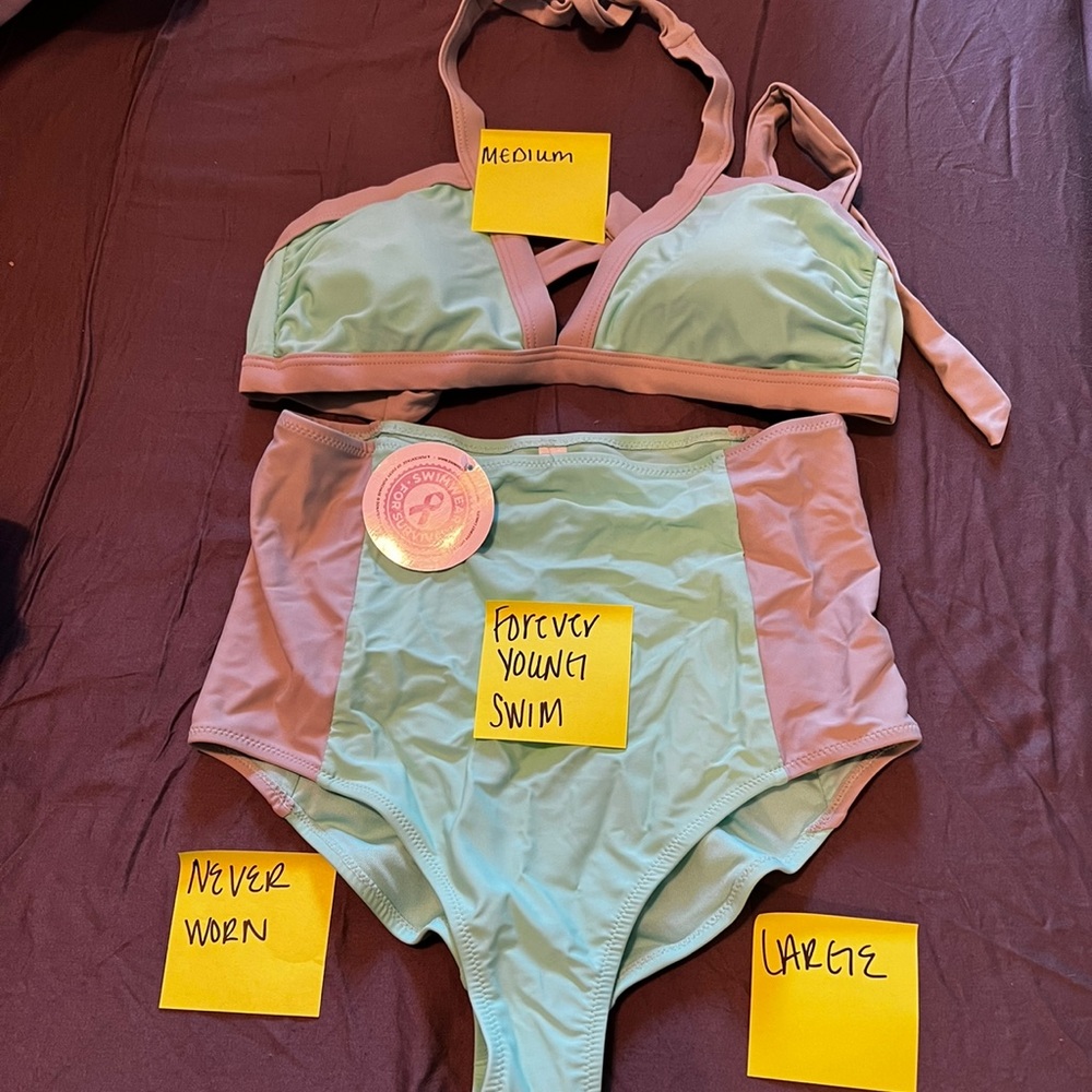 Teal Forever Young Swim set